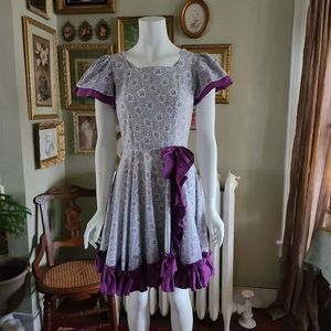 Authentic Vintage Square dancing Dress Kawaii